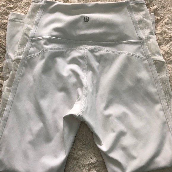 White mesh lululemon leggings - Picture 3 of 5